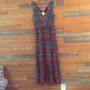 ModCloth Floral Maxi Dress
